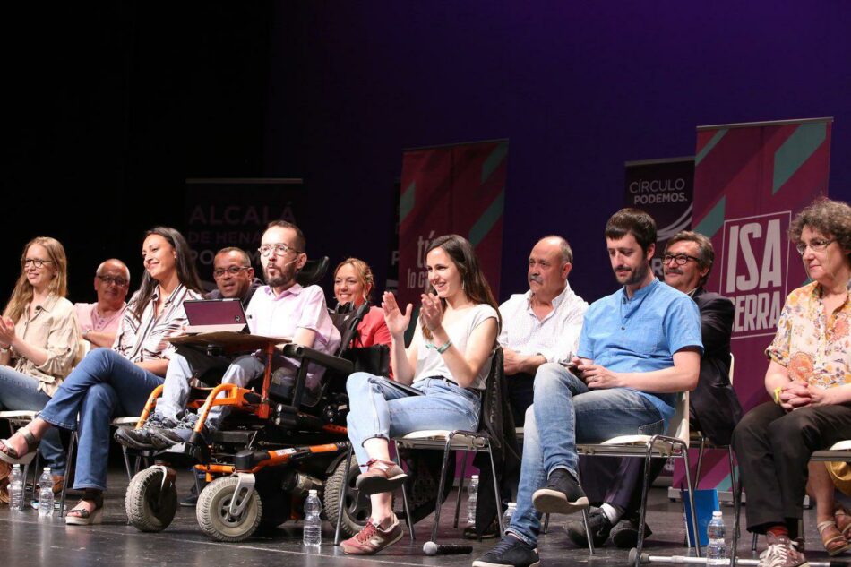 Ione Belarra y Pablo Echenique arropan a las candidaturas de Podemos para el Este de Madrid