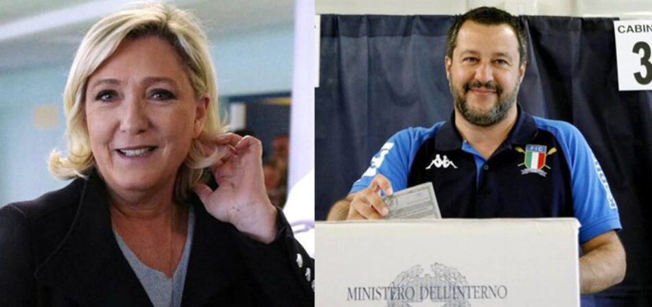 La Liga de Salvini gana las elecciones europeas en Italia y Le Pen triunfa en Francia