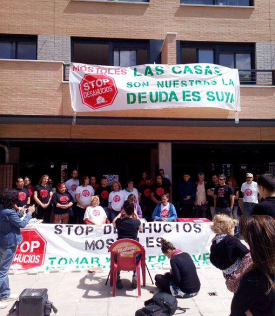 Stop Desahucios presenta una hoja de ruta municipal para garantizar el derecho a una vivienda digna en Móstoles