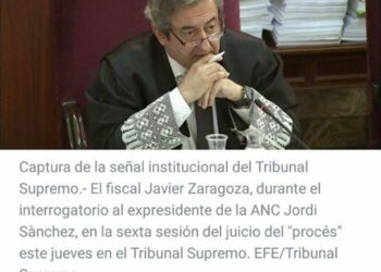 El Fiscal del Tribunal Supremo, Javier Zaragoza, ha tenido hoy su minuto de gloria en el juicio al «procés»