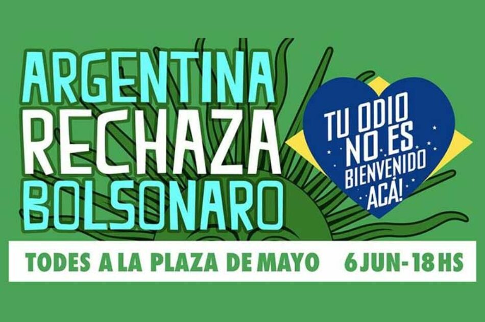 Organizaciones argentinas encabezarán marcha contra Bolsonaro