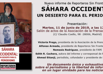 Reporteros Sin Fronteras presenta el informe ‘Sáhara Occidental, un desierto para el periodismo’