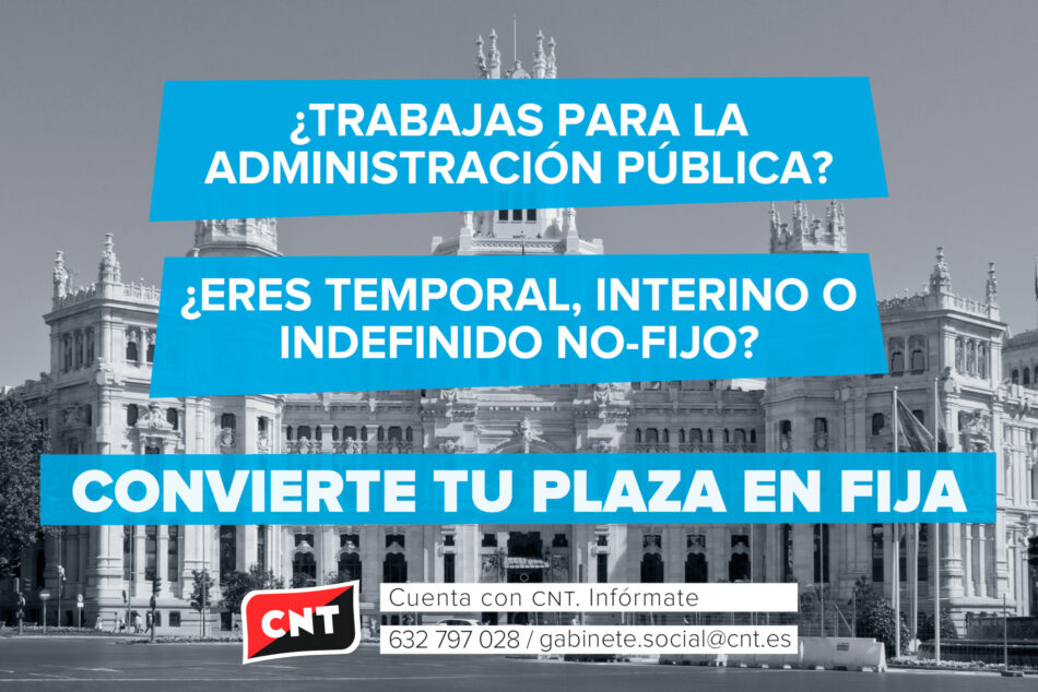 ¿Trabajas para la Administración Pública? ¿Eres temporal, interino o indefinido no-fijo? Convierte tu plaza en fija