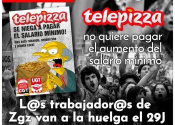 QSR-Telepizza bloquea las negociaciones y sigue sin ceder. La plantilla sigue adelante con la Huelga, que convocara conjuntamente con los riders de Glovo y Uber
