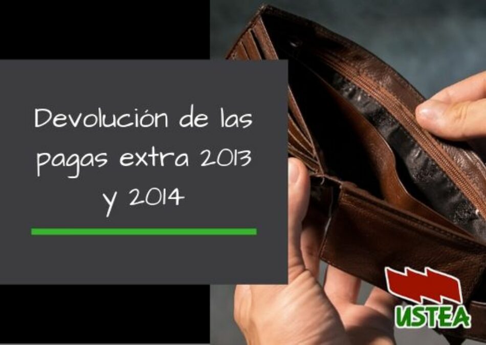 USTEA exige al gobierno andaluz que se incluya en los presupuestos la devolución de las pagas extra 2013 y 2014