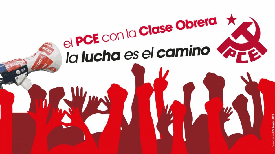 El Partido Comunista de España en Aragón apoya las movilizaciones de la plantilla de Clece