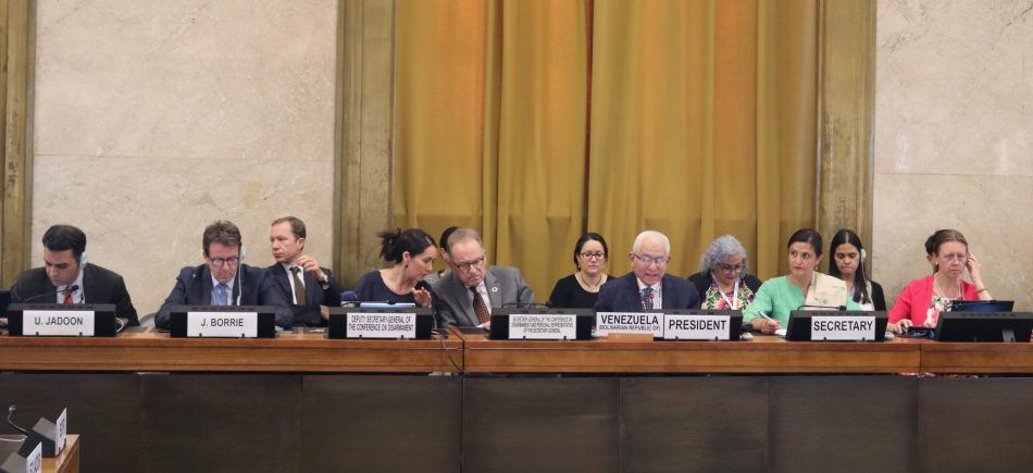 Venezuela consolida su liderazgo en la Conferencia de Desarme de la ONU
