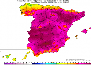 «Una gota fría que trae temperaturas récord»