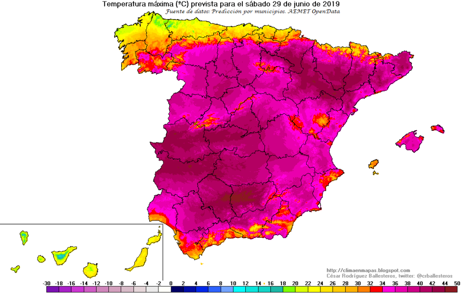 «Una gota fría que trae temperaturas récord»