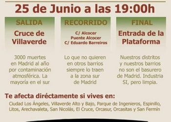 Una nueva manifestación vecinal llegará hasta la planta logística de Villaverde con el lema “industria sí, pero limpia”