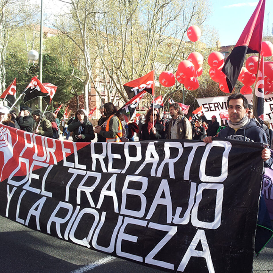 CGT considera que lo único que garantizaría una vida digna a las personas es un reparto más igualitario de la riqueza