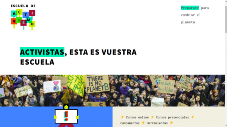 Greenpeace y Novact inauguran la primera escuela en España para promocionar el activismo