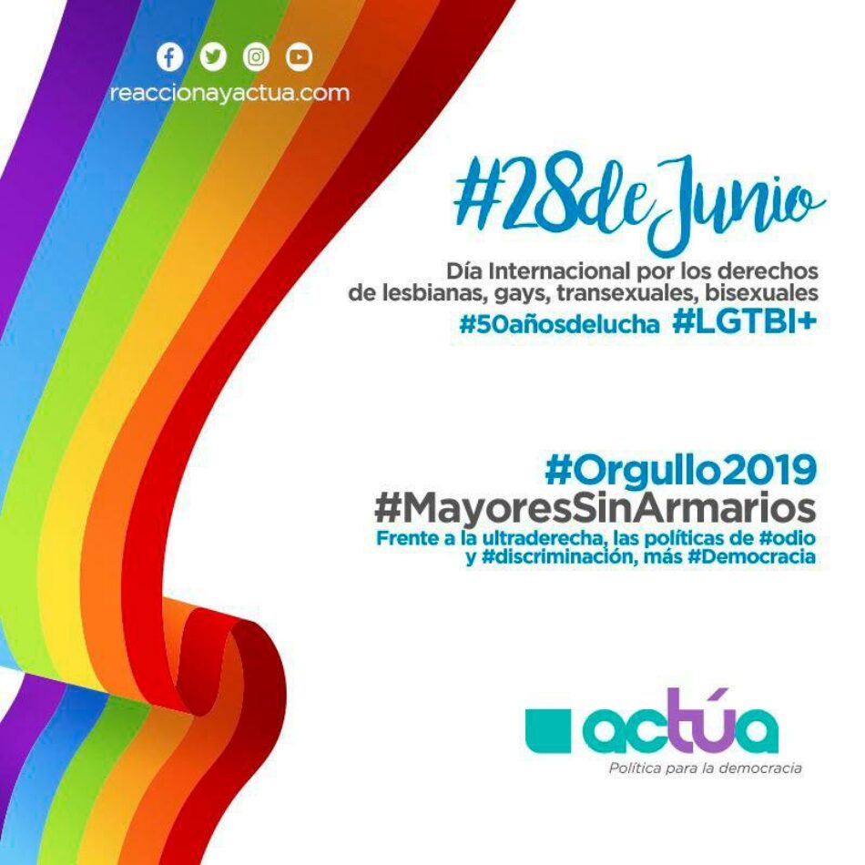 Manifiesto  #28dejunio, Día Internacional de la lucha por los derechos de gays, lesbianas, bisexuales y transexuales