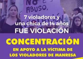 Concentración en apoyo a la víctima de los violadores de Manresa en Toledo: 8 de julio