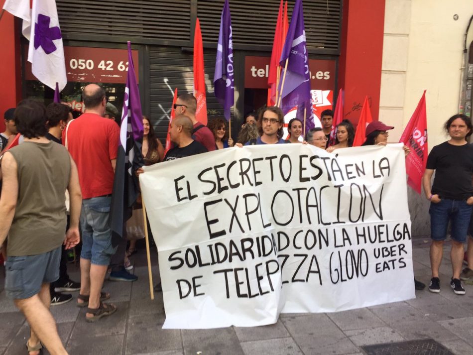 Rotundo éxito de la segunda huelga en QSR (Telepizza) Zaragoza