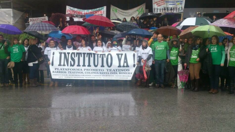 Marea Verde denuncia tapón a la Educación Pública en Teatinos para favorecer a la privada