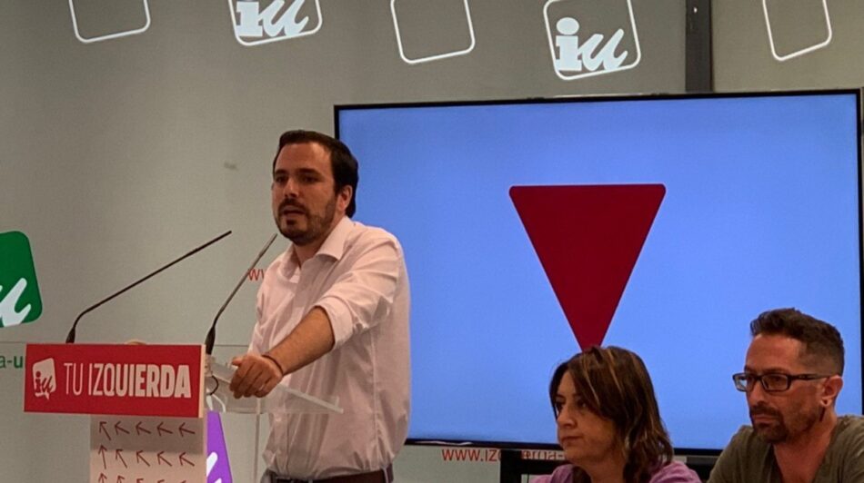 Garzón plantea a la Coordinadora Federal de IU “consultar a las bases para que se pronuncien sobre un acuerdo con el PSOE»