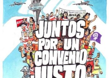 Los trabajadores de Aena en el aeropuerto de Bilbao mantienen las huelgas y paros convocados para este verano