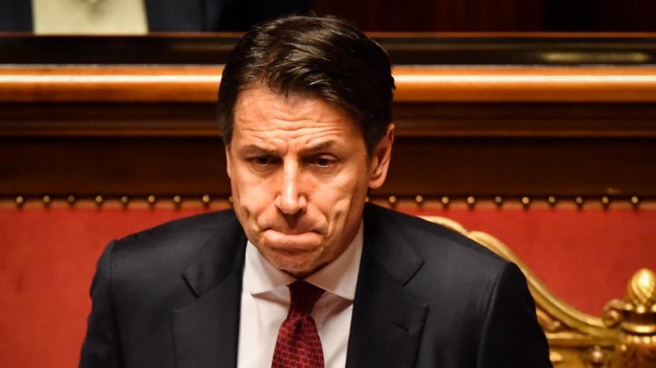 El primer ministro italiano Giuseppe Conte ratifica ruptura con la ultraderecha