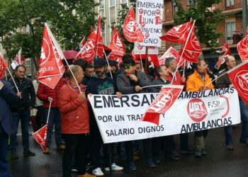 La plantilla de Emersan inicia una Huelga en el Servicio de Ambulancias en Castilla y León