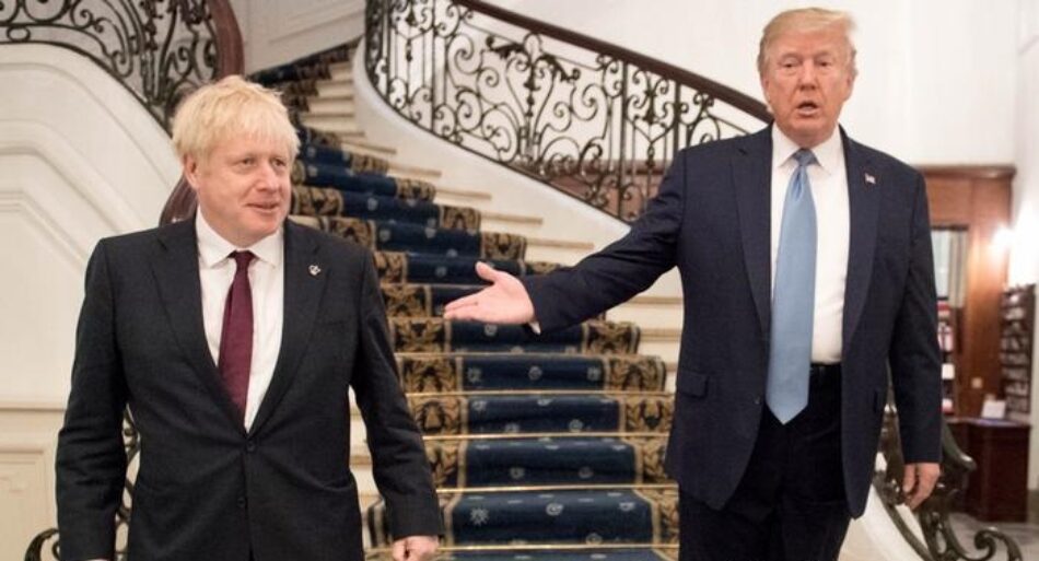 Trump escenifica su apoyo a Boris Johnson anunciando un inminente acuerdo comercial con Reino Unido