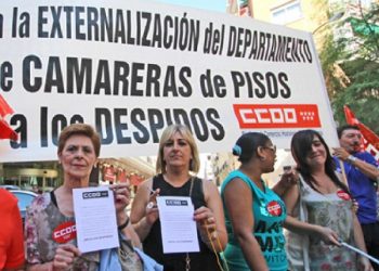 CCOO apoya las movilizaciones de las camareras de piso por unas condiciones de trabajo dignas