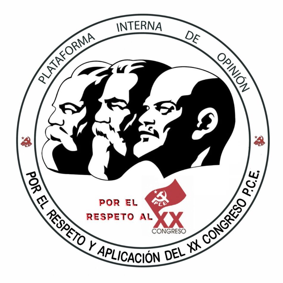 «Por el respeto y aplicación del XX Congreso» del PCE