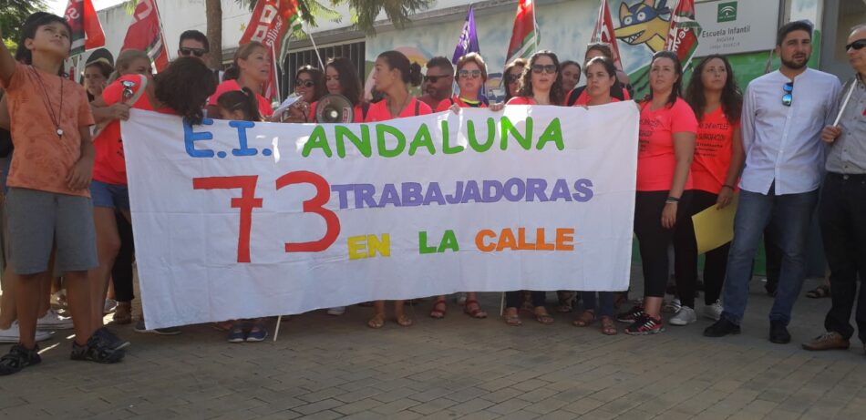 Adelante Andalucía alerta del caos que Imbroda va a generar al no subrogar a las trabajadoras de las Escuelas Infantiles