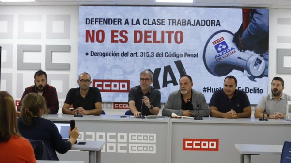 CCOO manifiesta su solidaridad con los detenidos de Alcoa y pide que se archive el caso