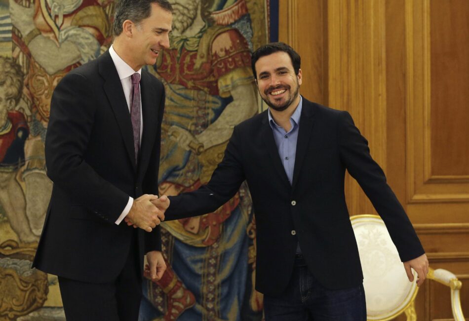 Alberto Garzón se reunirá con el rey en la ronda de contactos parlamentaria del lunes