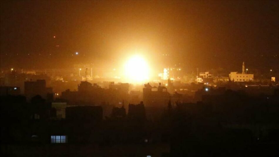 Aviones de guerra israelíes atacan 15 blancos en la Franja de Gaza