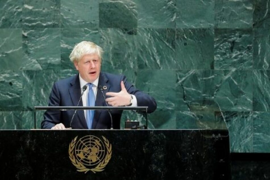 Boris Johnson omite el brexit en discurso ante la ONU