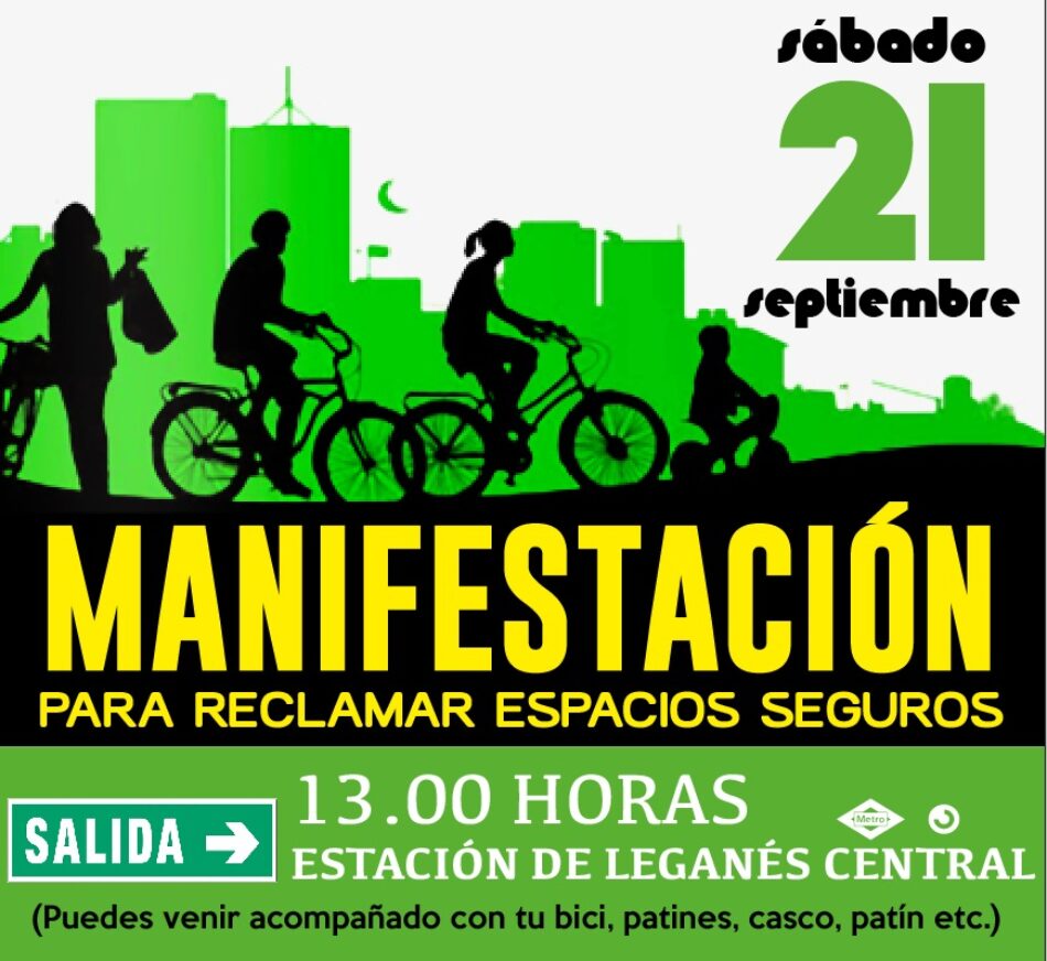 Leganés “ciudad 30”: marcha para reclamar espacios seguros en movilidad peatonal