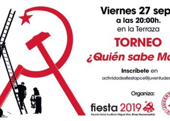 Nuevas actividades y charlas organizadas por la Juventud Comunista se incorporan al cartel de La Fiesta del PCE