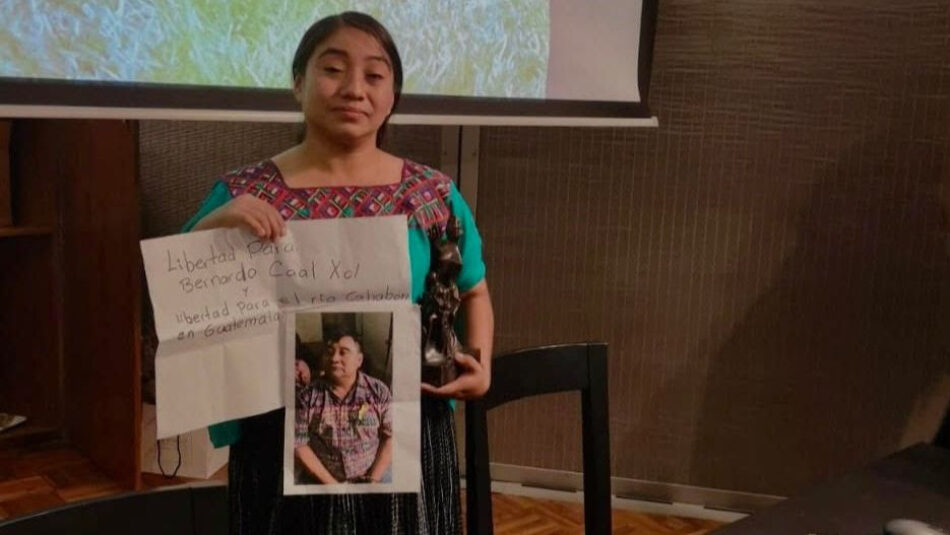 Bernardo Caal, activista encarcelado en Guatemala premiado en Bélgica