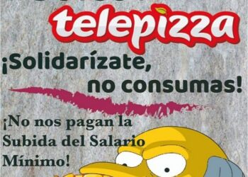 Las plantillas de Telepizza llaman al boicot contra la empresa por unas condiciones laborales dignas