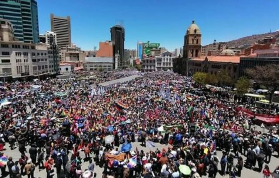 Bolivia. Masiva concentración en La Paz expresa apoyo a Evo y pide respeto del voto rural