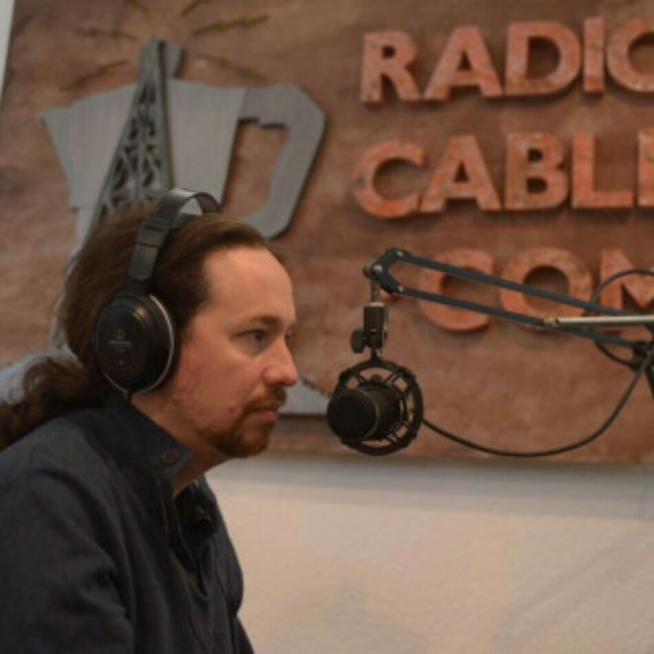 Pablo Iglesias en La Cafetera: «el objetivo del PSOE el 10N es buscar a la derecha»