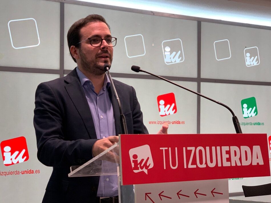 Garzón llama a “restablecer el diálogo” para abordar el conflicto catalán ante la “irresponsabilidad” de Sánchez o la actuación de Torra “que es parte del problema”