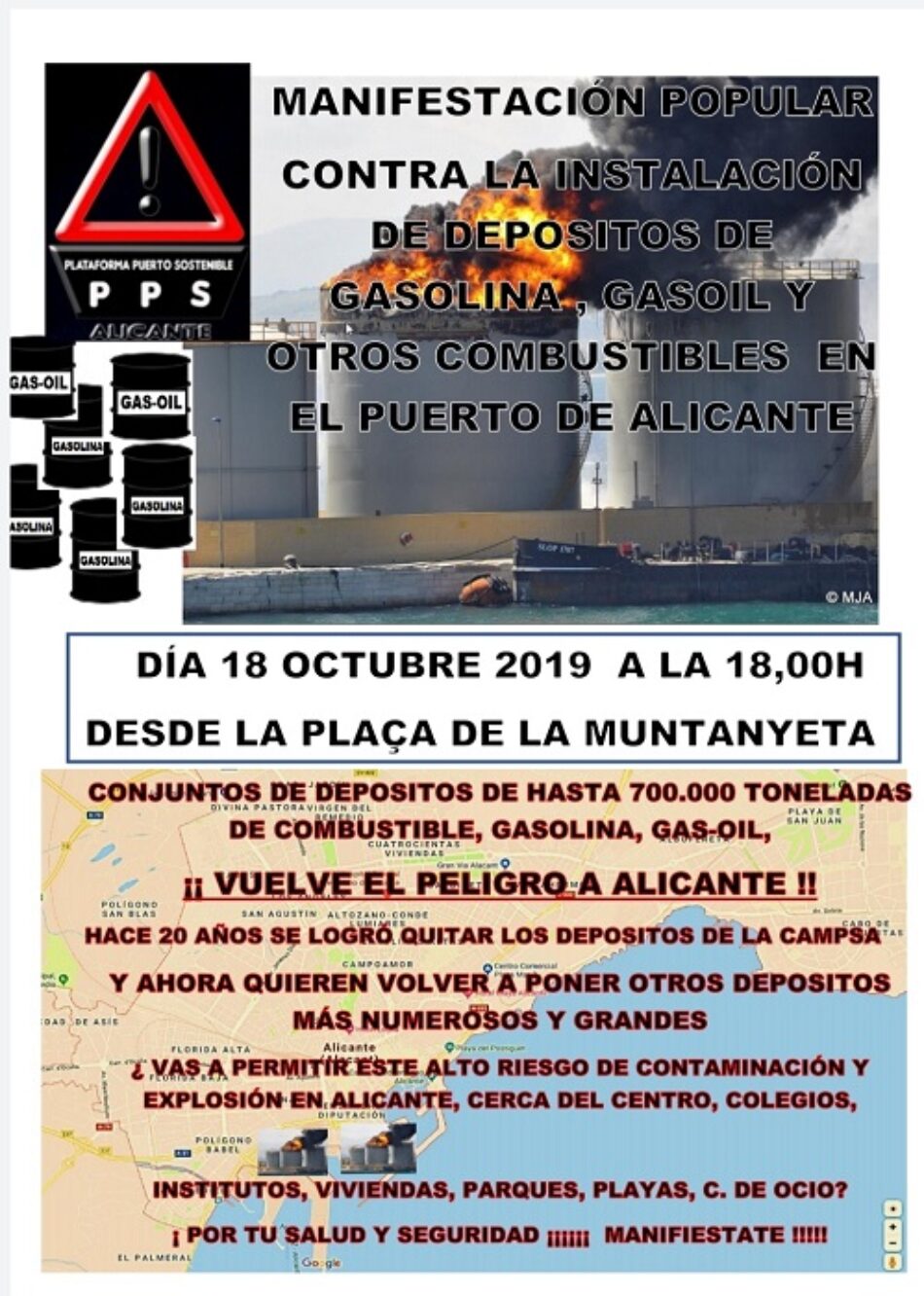 Plataforma pel Dret a Decidir del País Valencià: «El port d’Alacant contra la ciutat»
