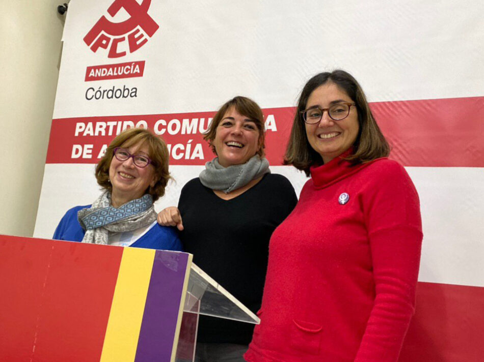 El PCA llama a secundar las movilizaciones del 25N y apuesta por la educación feminista para erradicar las violencias machistas