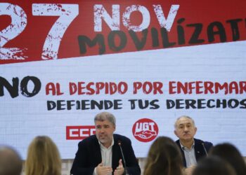 CCOO y UGT convocan movilizaciones el 27 de noviembre contra el despido por enfermar