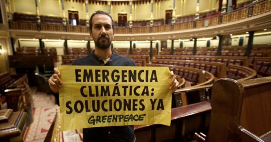 Greenpeace demanda responsabilidad para formar un gobierno que haga frente a la crisis climática