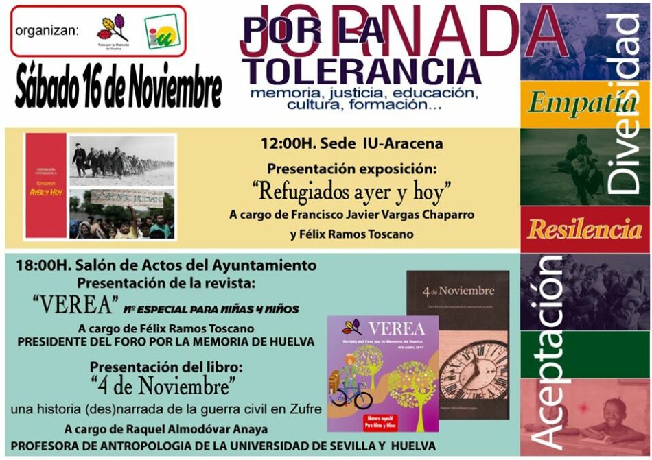 Día Internacional para la Tolerancia: jornadas en Aracena