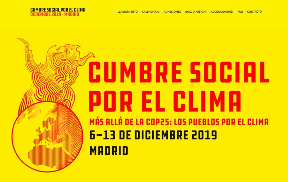 La RSISL llama a la sociedad a dar una respuesta combativa y de clase a la crisis climática en la Contracumbre de Madrid