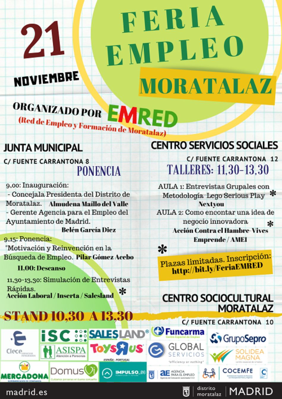 IV Feria de Empleo de Moratalaz