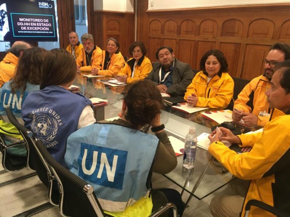 Observadores internacionales se reunen con el Instituto de Derechos Humanos chileno
