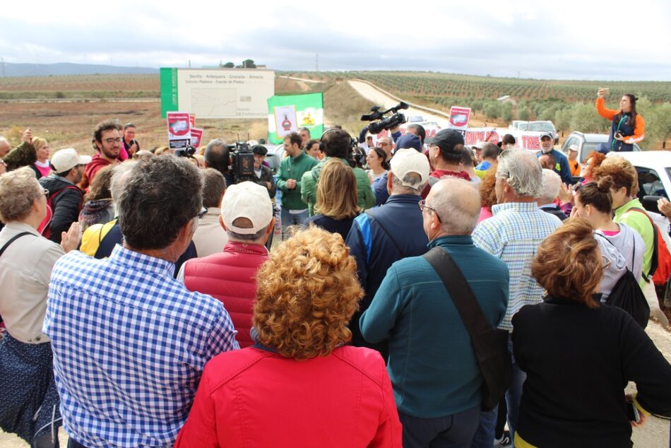 Tercera etapa de las marchas en defensa del ferrocarril público y social andaluz