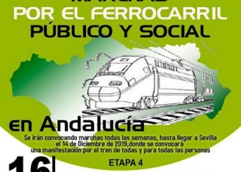 El 16 de noviembre, cuarta etapa de las marchas en defensa del ferrocarril público y social andaluz
