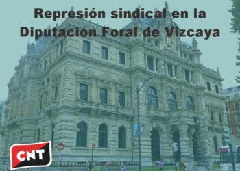 Concentración frente a la Diputación de Vizcaya contra expediente disciplinario por secundar la pasada huelga del 8M